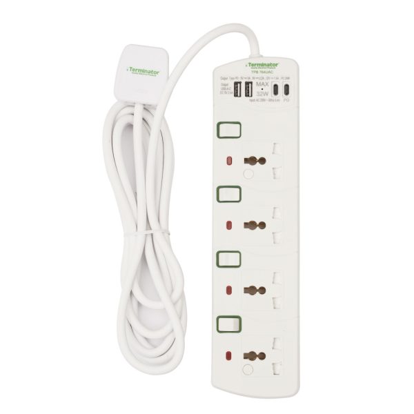 1 4 Way Universal Power Extension Socket