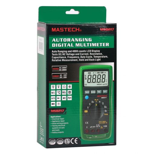Multi Meter Digital 4000Count Resistance Capacitance Diode Test Buzzer Temp Data Hold Auto Power Off