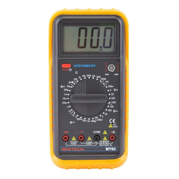 Digital Multimeter (Resistance Transistor hFE Diode Continuity Buzzer and Data Hold)