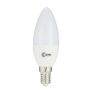 LEVIN LED C37 Candle bulb E14 Warm Light 6W 3000K