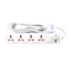 TPB-14U2I-3M-a 4 Way Universal Power Extension Socket With 2 USB