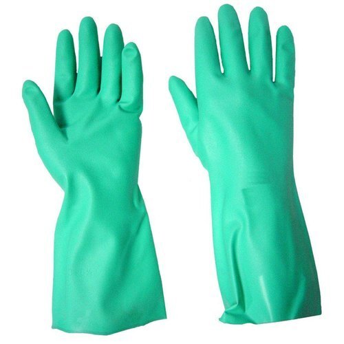 PVC-rubber-gloves Green Nitrile Gloves (Heavy duty Nitrile gloves)