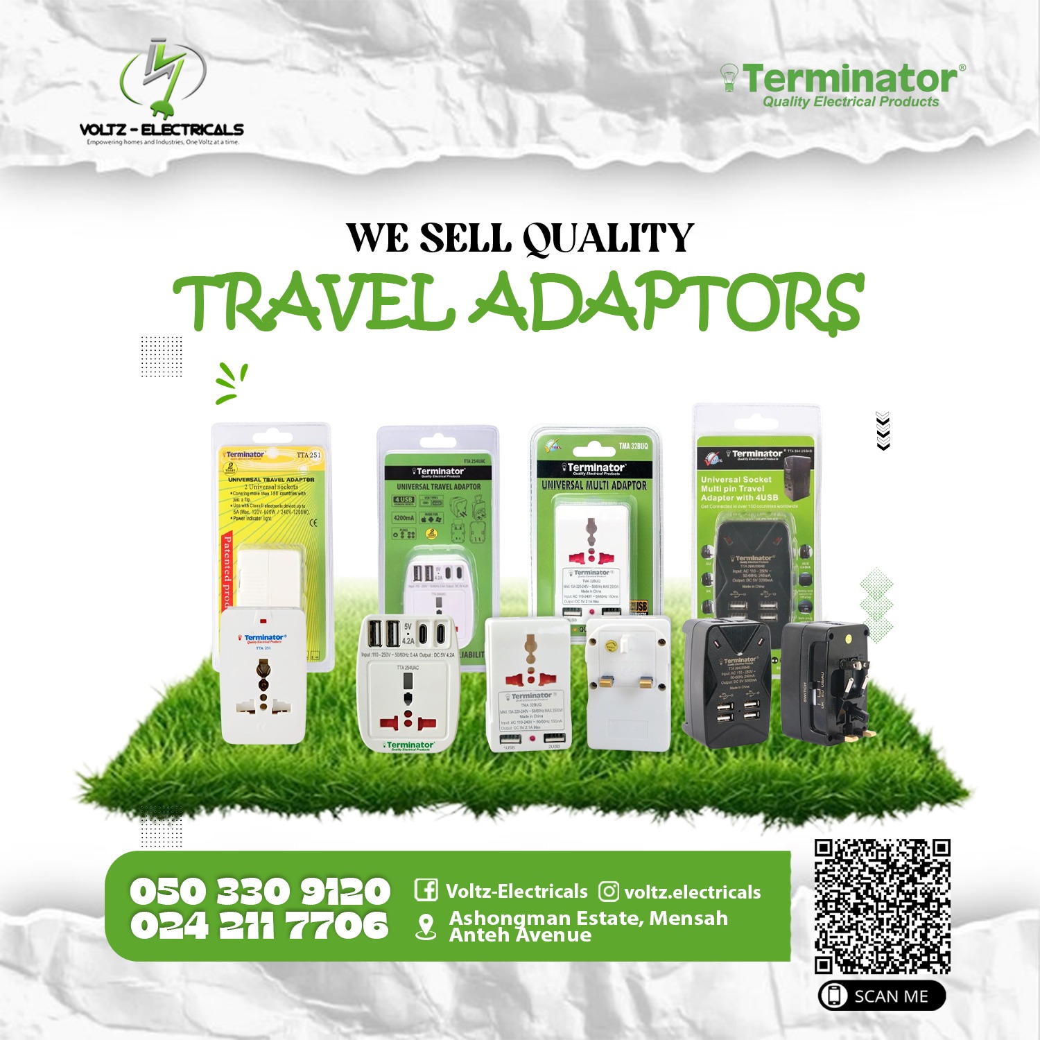 2 Way Universal Multi Adaptor