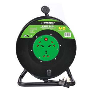 3 Way Universal Power Extension Reel With Metal Spool - TER 3UM-50M