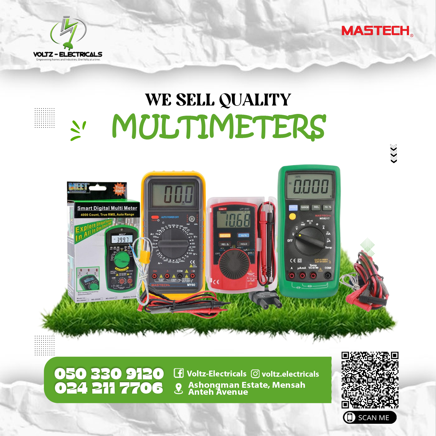 Digital Multimeter (Resistance Transistor hFE Diode Continuity Buzzer and Data Hold)