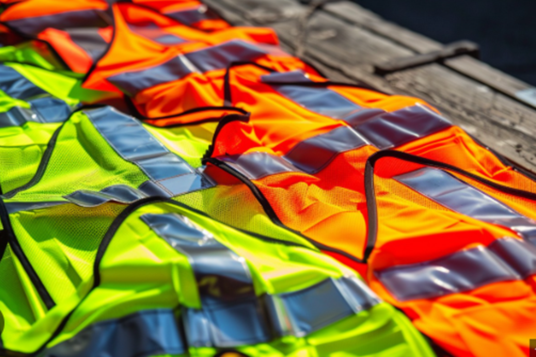 High Visibility Reflective Safety Vest – Yellow & Blue with Zip Front