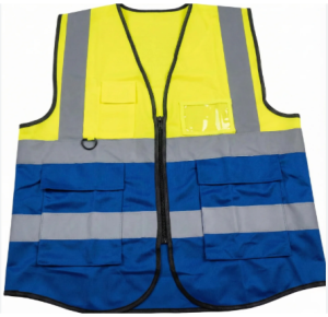 High visibility reflective safety vest supplied by Remgee Engineering Services Ghana Ltd