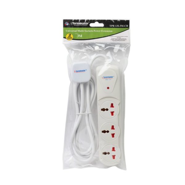 3 Way Universal Power Extension Socket