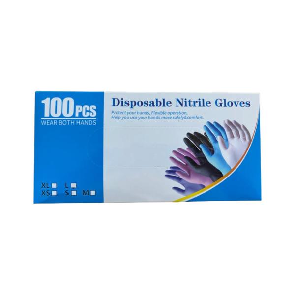Disposable Nitrile Gloves (100 pcs)