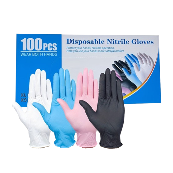 Disposable Nitrile Gloves (100 pcs)