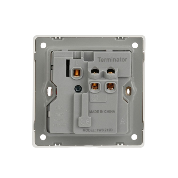 Wall Plate with One Universal Socket & One 2RP Socket with Switch and Indicators