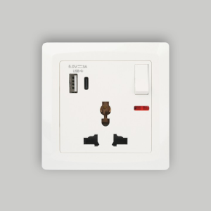 Wall Plate With Universal Socket