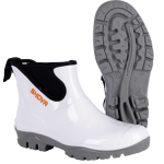 SHOVA WHITE CHEASEA ANKLE GUMBOOTS