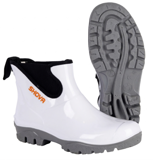 shova white SHOVA WHITE CHELSEA ANKLE GUMBOOTS
